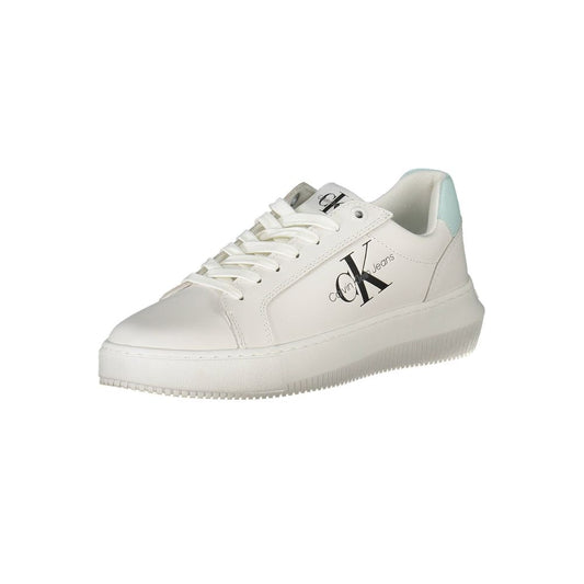 Calvin Klein White Recycled Polyester Women Sneaker $289.00 Calvin Klein Luzworld