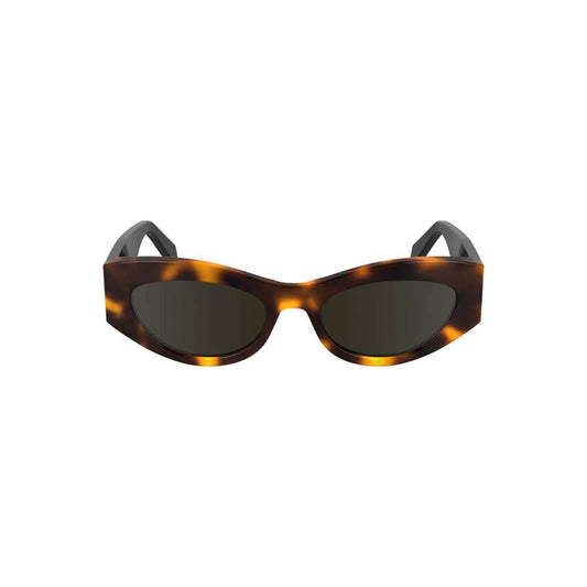 Calvin Klein Brown Acetate Women's Sunglass $266.00 Calvin Klein Luzworld