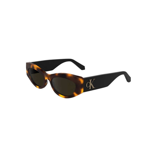 Calvin Klein Brown Acetate Women's Sunglass $266.00 Calvin Klein Luzworld