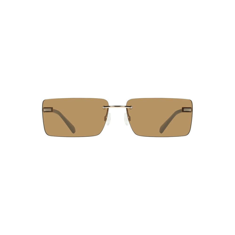 Calvin Klein Beige Metal Women Sunglass $277.00 Calvin Klein Luzworld