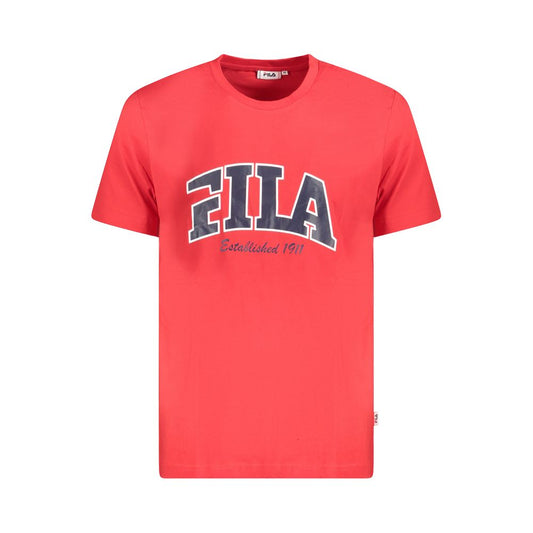 Fila Red Cotton Men T-Shirt $124.00 Fila Luzworld