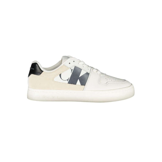 Calvin Klein White Polyester Sneaker $240.00 Calvin Klein Luzworld