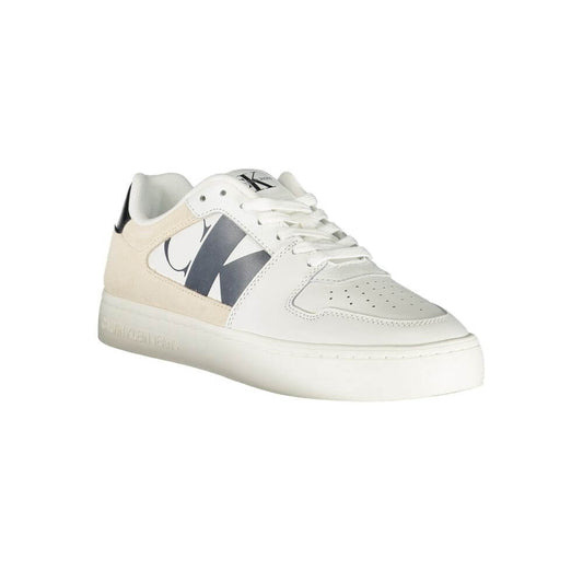 Calvin Klein White Polyester Sneaker $240.00 Calvin Klein Luzworld