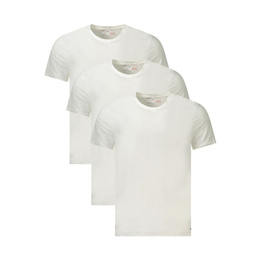 Calvin Klein White Cotton Men T-Shirt $152.00 Calvin Klein Luzworld