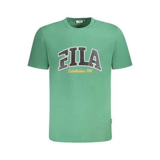 Fila Green Cotton Men T-Shirt $124.00 Fila Luzworld