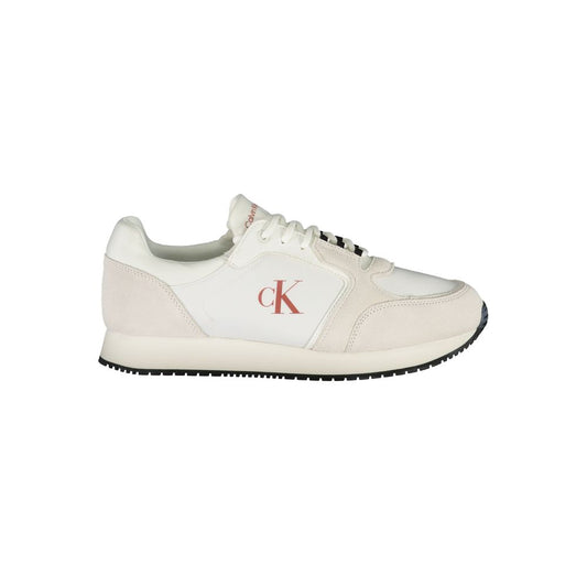 Calvin Klein White Leather Men Sneaker $261.00 Calvin Klein Luzworld