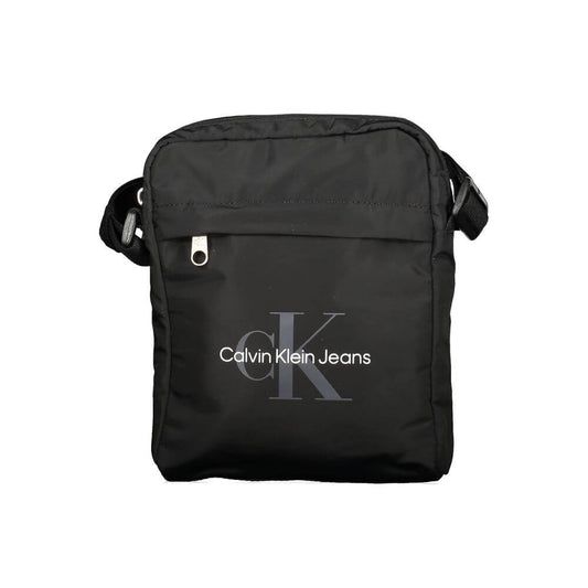 Calvin Klein Black Polyester Men Shoulder Bag $186.00 Calvin Klein Luzworld
