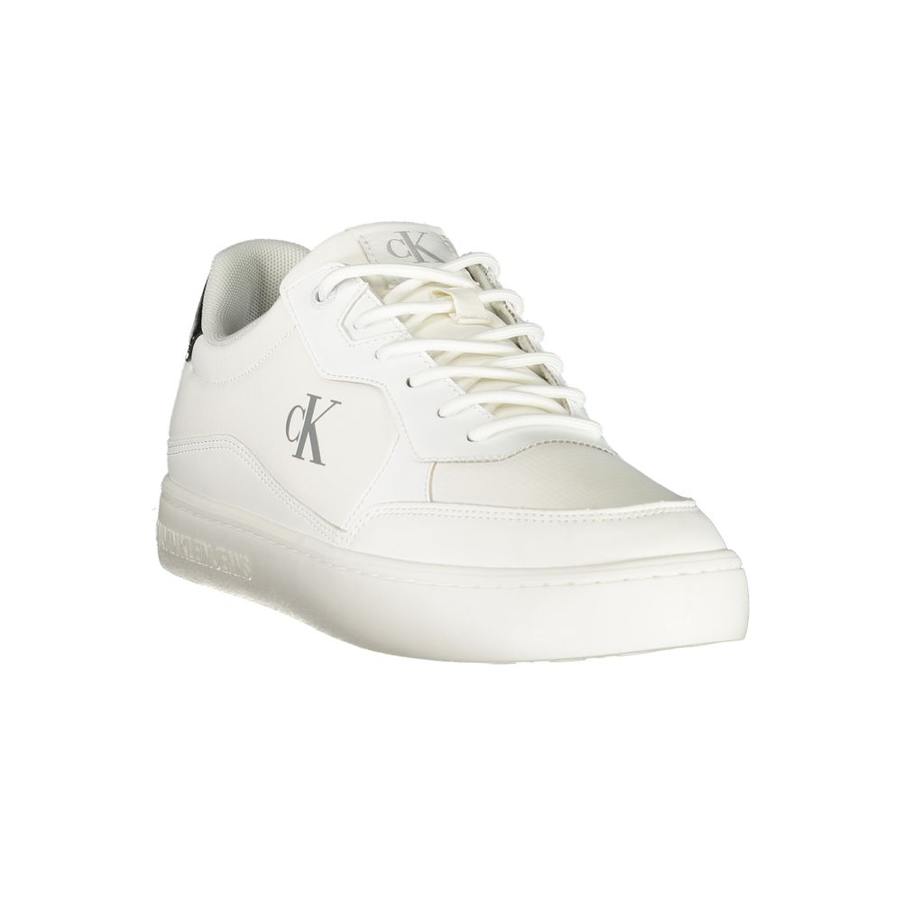 Calvin Klein White Polyester Men Sneaker $244.00 Calvin Klein Luzworld