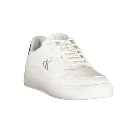 Calvin Klein White Polyester Men Sneaker $244.00 Calvin Klein Luzworld