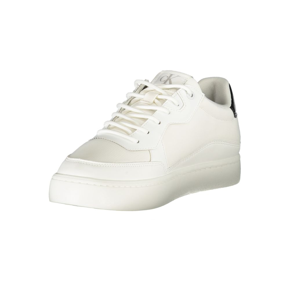 Calvin Klein White Polyester Men Sneaker $244.00 Calvin Klein Luzworld