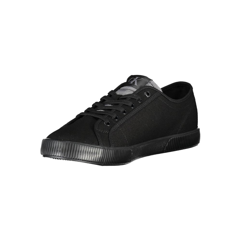 Calvin Klein Black Cotton Men Sneaker $207.00 Calvin Klein Luzworld