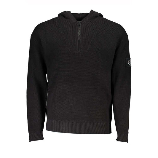 Calvin Klein Sleek Cotton Hooded Sweater with Logo Detail $296.00 Calvin Klein Luzworld