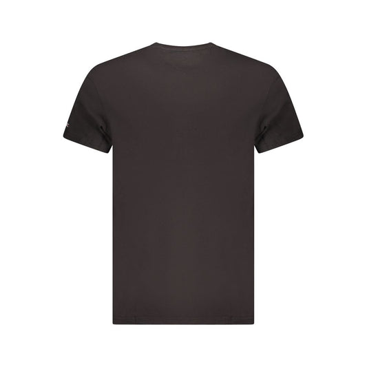 Tommy Hilfiger Black Cotton Men T-Shirt $132.00 Tommy Hilfiger Luzworld