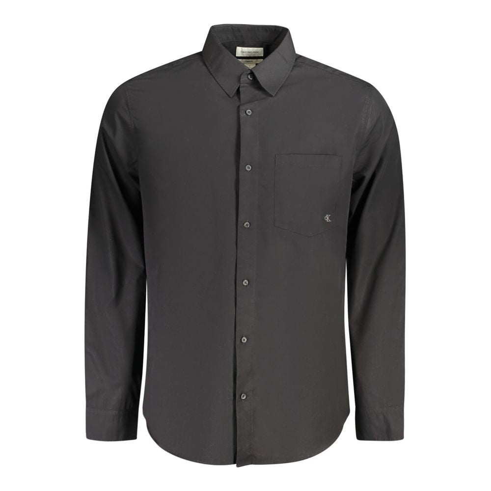 Calvin Klein Black Cotton Shirt $205.00 Calvin Klein Luzworld