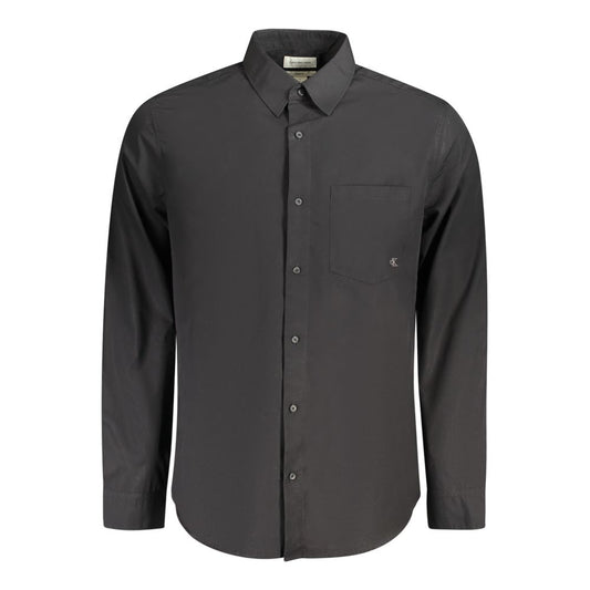Calvin Klein Black Cotton Shirt $205.00 Calvin Klein Luzworld