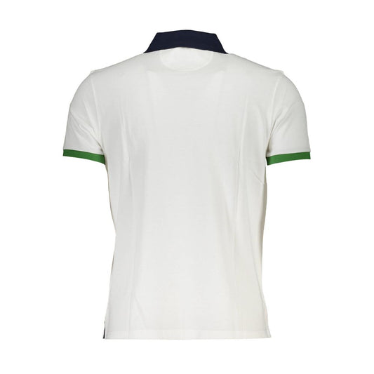 La Martina White Cotton Men Polo Shirt $215.00 La Martina Luzworld