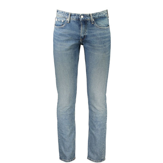 Calvin Klein Blue Cotton Men Jeans $250.00 Calvin Klein Luzworld