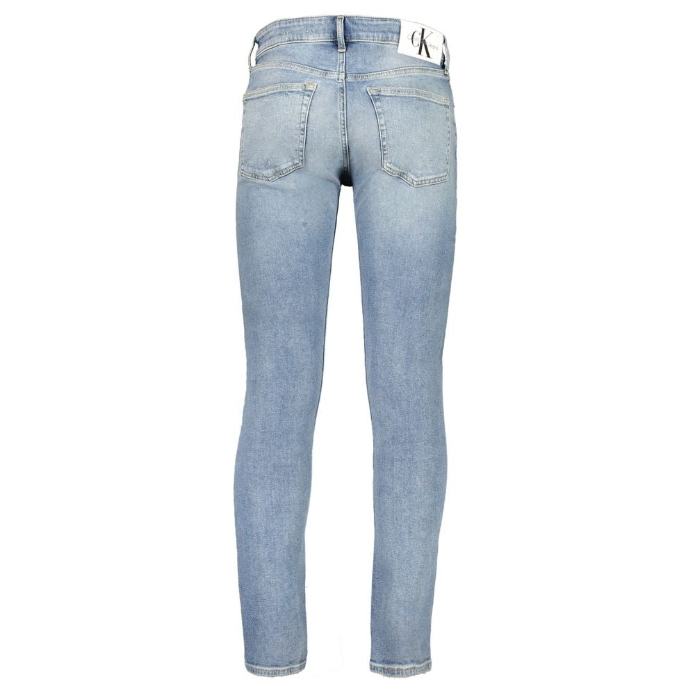 Calvin Klein Blue Cotton Men Jeans $234.00 Calvin Klein Luzworld