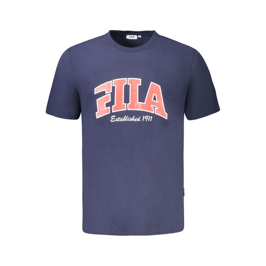 Fila Blue Cotton Men T-Shirt $124.00 Fila Luzworld