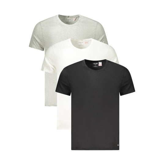 Calvin Klein Gray Cotton Men T-Shirt $152.00 Calvin Klein Luzworld