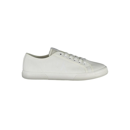 Calvin Klein White Polyester Men Sneaker $207.00 Calvin Klein Luzworld