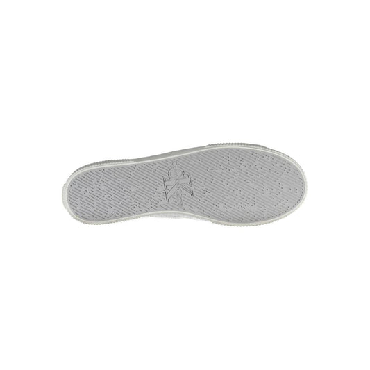 Calvin Klein White Polyester Men Sneaker $207.00 Calvin Klein Luzworld