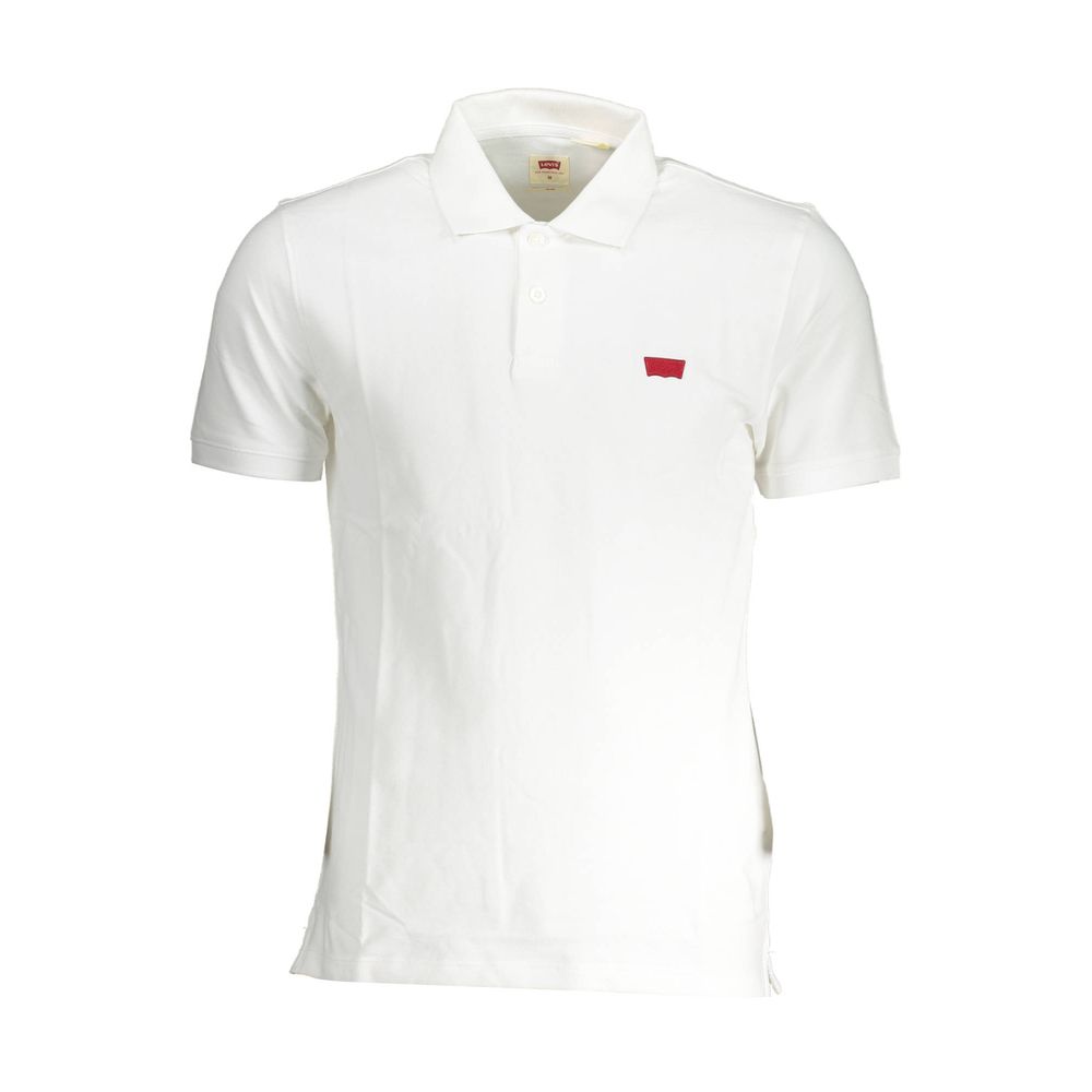 Levi's White Cotton Men Polo $145.00 Levi's Luzworld