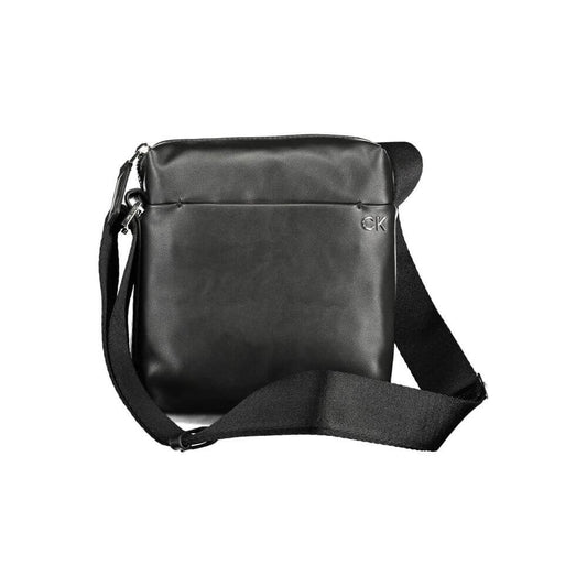 Calvin Klein Black Polyester Men Shoulder Bag $215.00 Calvin Klein Luzworld