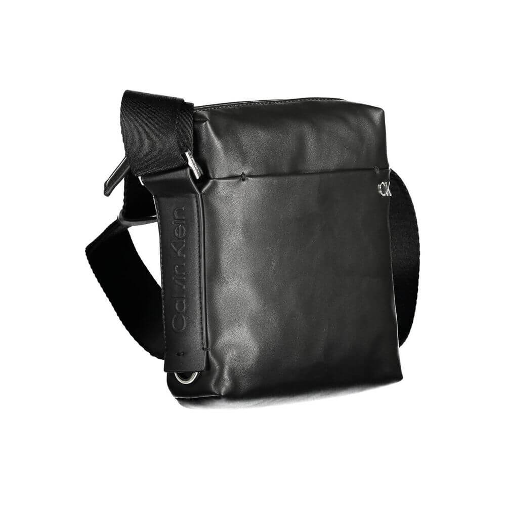 Calvin Klein Black Polyester Men Shoulder Bag $215.00 Calvin Klein Luzworld