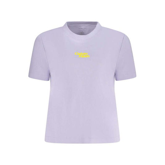 Calvin Klein Purple Cotton Women T-Shirt $140.00 Calvin Klein Luzworld