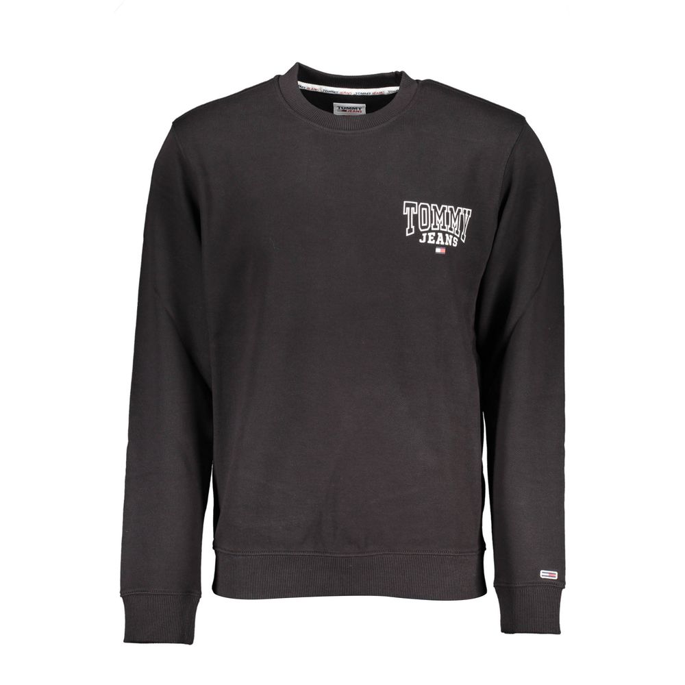 Tommy Hilfiger Black Cotton Men Sweater $202.00 Tommy Hilfiger Luzworld