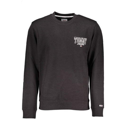 Tommy Hilfiger Black Cotton Men Sweater $202.00 Tommy Hilfiger Luzworld