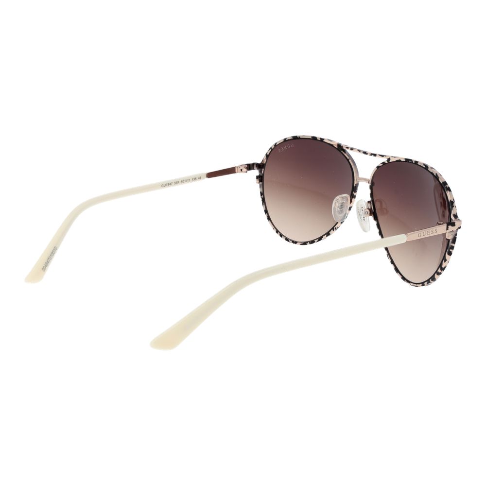Guess Cream Women Sunglass $232.00 Guess Luzworld