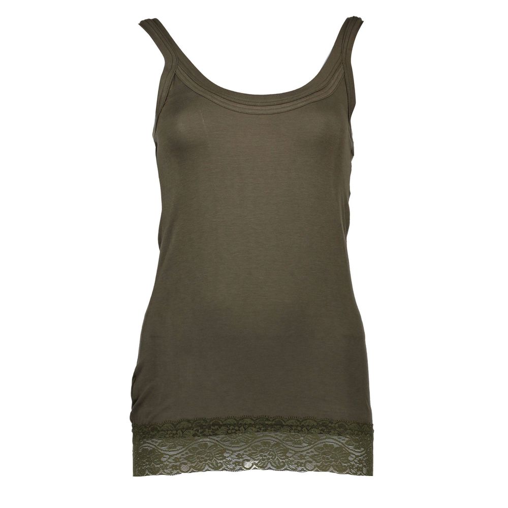 Silvian Heach Green Cotton Women Top $156.00 Silvian Heach Luzworld