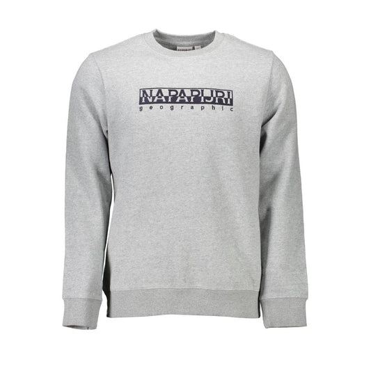 Napapijri Gray Cotton Men Sweater $206.00 Napapijri Luzworld