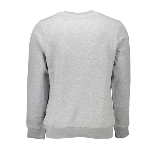 Napapijri Gray Cotton Men Sweater $206.00 Napapijri Luzworld