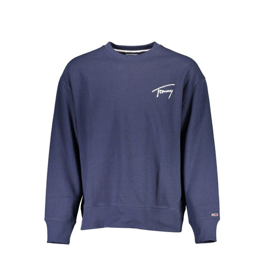 Tommy Hilfiger Blue Cotton Men Sweater $230.00 Tommy Hilfiger Luzworld