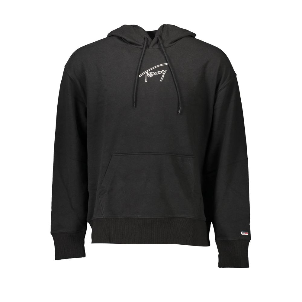 Tommy Hilfiger Black Cotton Men Sweater $250.00 Tommy Hilfiger Luzworld