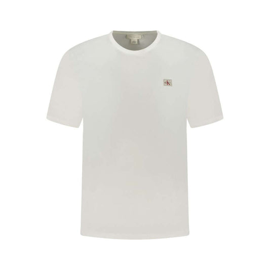 Calvin Klein White Cotton Men T-Shirt $132.00 Calvin Klein Luzworld