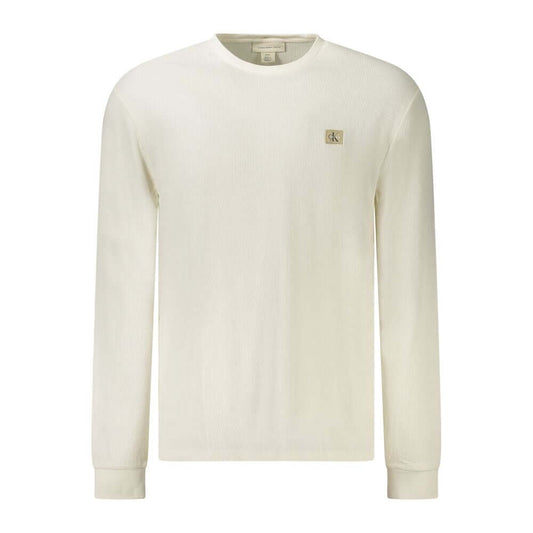 Calvin Klein White Cotton Men Sweater $171.00 Calvin Klein Luzworld