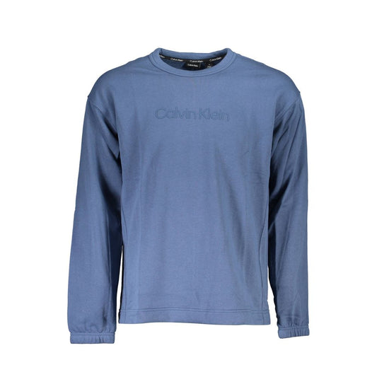 Calvin Klein Blue Cotton Men Sweater $202.00 Calvin Klein Luzworld