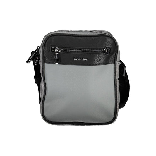 Calvin Klein Gray Polyester Shoulder Bag $217.00 Calvin Klein Luzworld