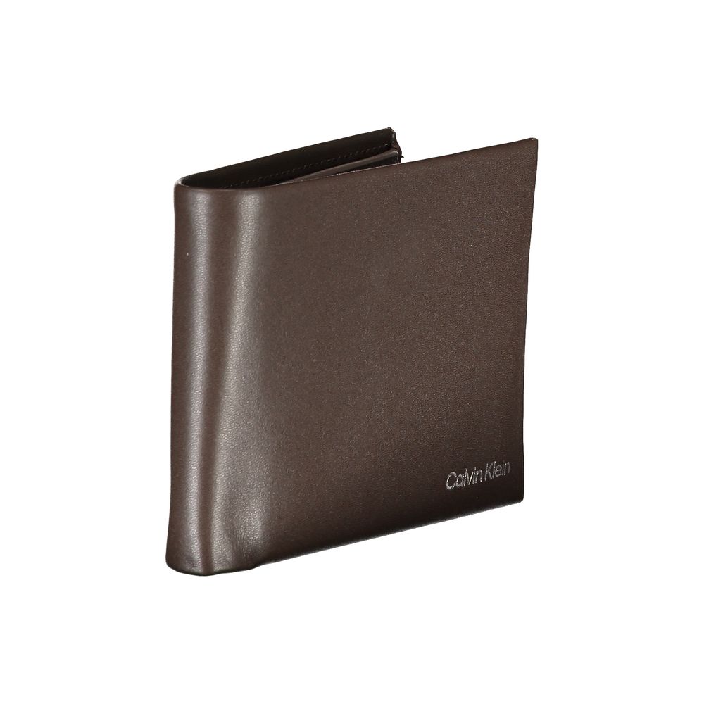 Calvin Klein Brown Leather Wallet $209.00 Calvin Klein Luzworld