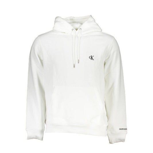 Calvin Klein White Cotton Men's Hooded Sweater $234.00 Calvin Klein Luzworld