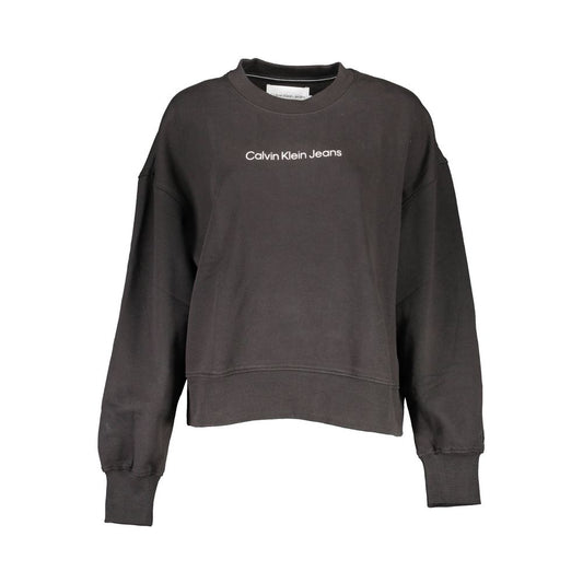 Calvin Klein Black Cotton Women Sweater $208.00 Calvin Klein Luzworld