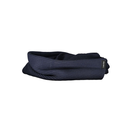Calvin Klein Blue Cotton Scarf