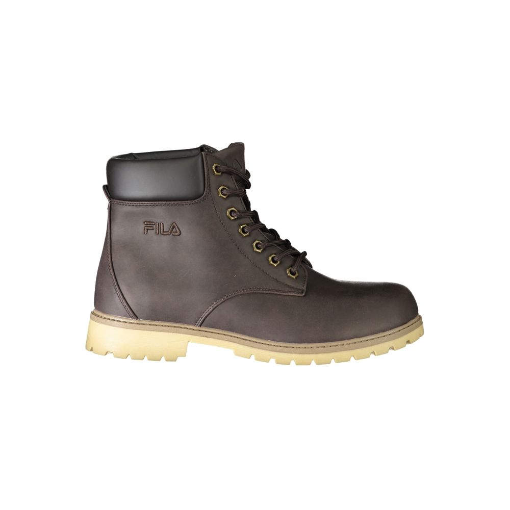 Fila Brown Polyester Men Boot $223.00 Fila Luzworld