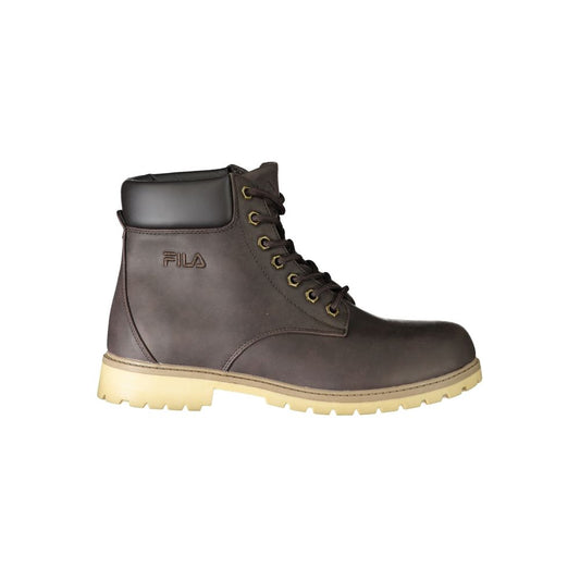 Fila Brown Polyester Men Boot $223.00 Fila Luzworld