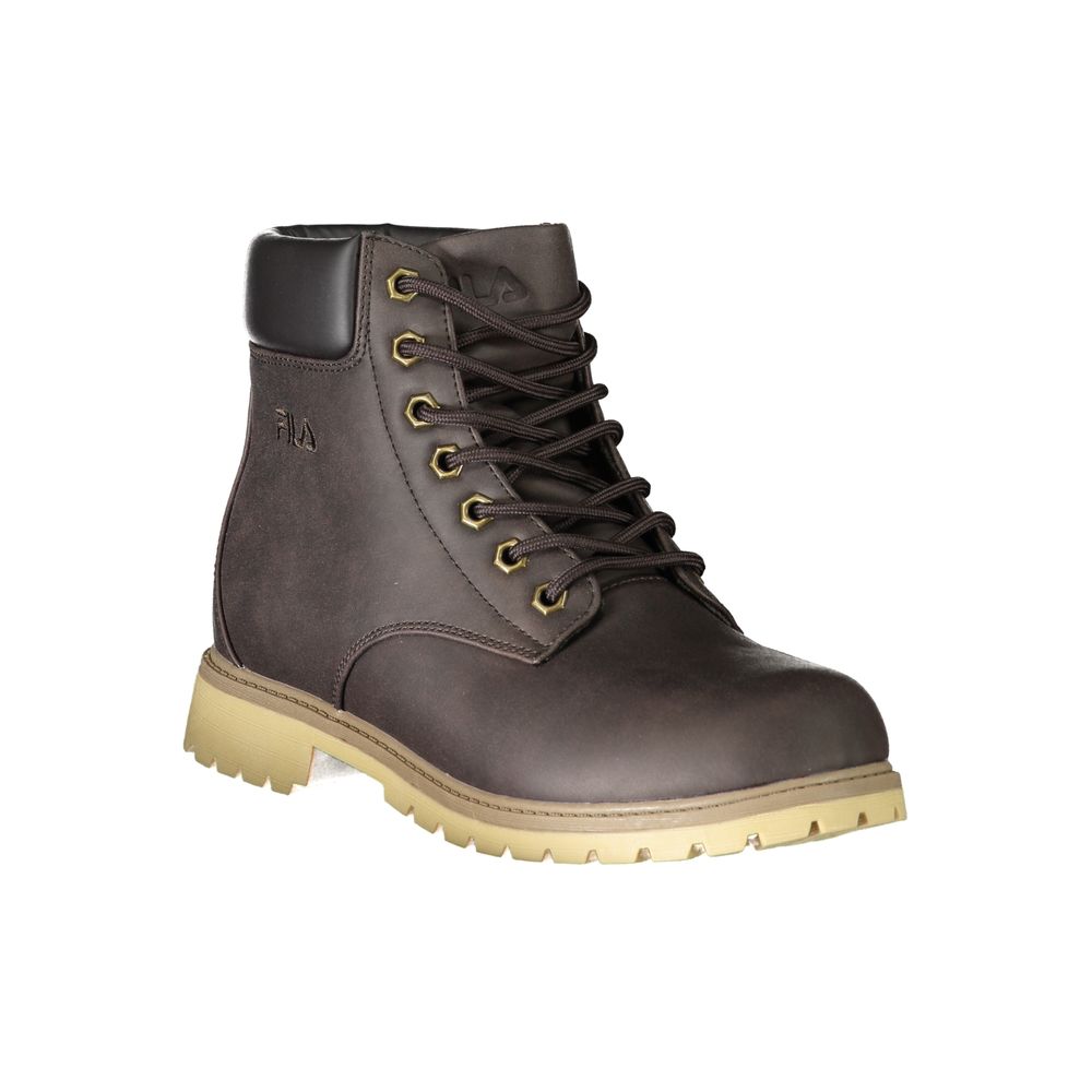 Fila Brown Polyester Men Boot $223.00 Fila Luzworld