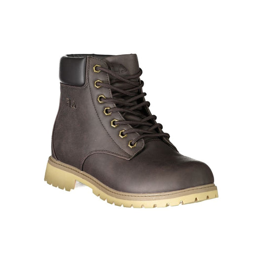 Fila Brown Polyester Men Boot $223.00 Fila Luzworld